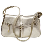 Leather bag with long strap, Monsac.