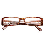 Plastic eyeglasses, Prada.