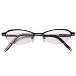 Plastic eyeglasses, Ralph Lauren.