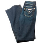 Faith jeans (net proceeds from October sales benefit the Women's Cancer Research Fund), Hudson.
