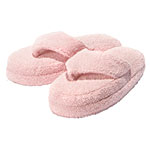 Pink terrycloth Massaging Pedicure flip-flops ($1 from each sale is donated to the Breast Cancer Research Foundation), Homedics, 