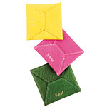Leather monogrammed card case, Neiman Marcus.