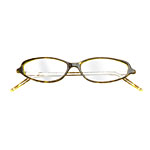 Faux tortoiseshell glasses, Robert Marc.