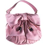 Suede bag, Yves Saint Laurent.