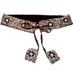 Beaded satin sash, Spirituali.