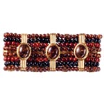 Stretch beaded jet cuff, M. Haskell.