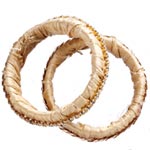 Silk bangles with crystals and sequins, Stacey Lapidus.