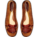 Suede ballerina flats, B.