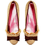 Tweed ballerina flats, Jean-Michel Cazabat.