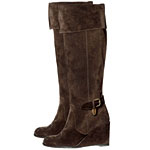 Suede wedge boots, Sonia Rykiel.