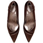 Suede pointy-toe flats, Banana Republic.