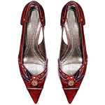 Leather pointy-toe flats, Barbara Bui.