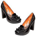 Leather with tassel loafer pumps (available in October), Exchange by Charles David.
