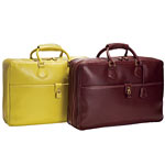 Soft-sided English leather suitcases, J. Crew.