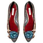 Crocodile pointy-toe flats, Marc Jacobs.