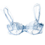 Nylon-and-elastin sheer bra (No. 902442), La Perla.