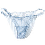 Nylon-and-elastin sheer Brazilian bottoms (No. 11149), La Perla.