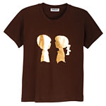 Foil Boy Meets Girl T in brown, Deesh Designs.