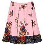Cotton and wool pleated skirt, Dries Van Noten.