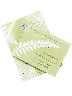 InStyleWeddings.com: Celebrity: Aisle Style :  invitations stationery green eco friendly