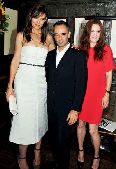 Francisco Costa and Julianne Moore and Katie Holmes