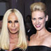 Milan Fashion Week - Versace Show - Donatella Versace and January Jones