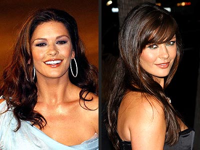 catherine zeta jones bangs