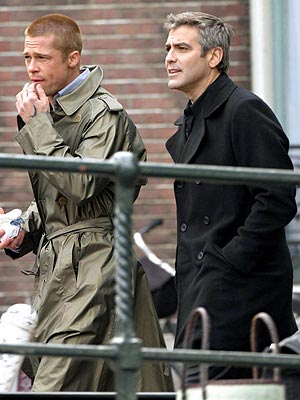 MAY 5: AMSTERDAM photo | Brad Pitt, George Clooney