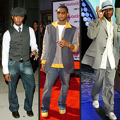 usher dressed up