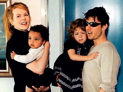 Kidman, 40, adopted two children while married to actor Tom Cruise. HAPPY 