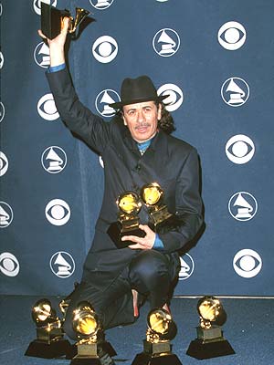 santana with grammys