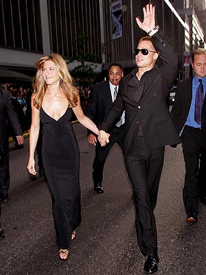 Jennifer aniston and  Brad Pitt