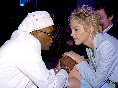 HAND-IN-HAND  photo | Samuel L. Jackson, Sharon Stone