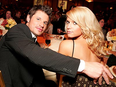 WORKING DINNER photo | Jessica Simpson, Nick Lachey