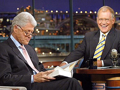FUNNIEST PRESIDENTIAL VISIT photo | Bill Clinton, David Letterman