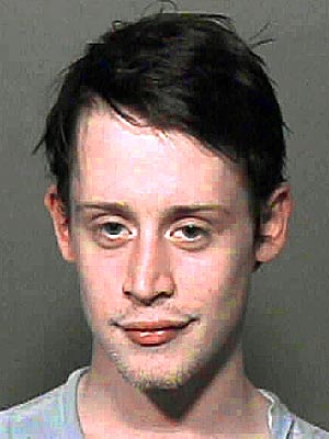 Celebrity Busted on Busted Macaulay Culkin Mugshot