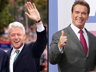 MOST POWERFUL CAMPAIGNERS  photo | Arnold Schwarzenegger, Bill Clinton