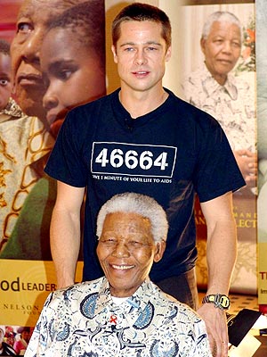 SEXIEST ACT OF GOODWILL photo | Brad Pitt, Nelson Mandela