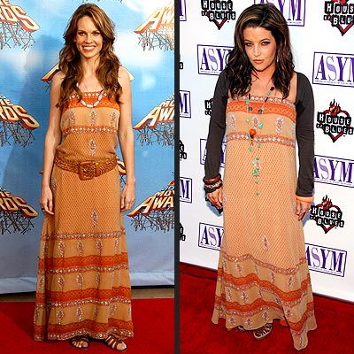 HILARY VS. LISA MARIE photo | Hilary Swank, Lisa Marie Presley