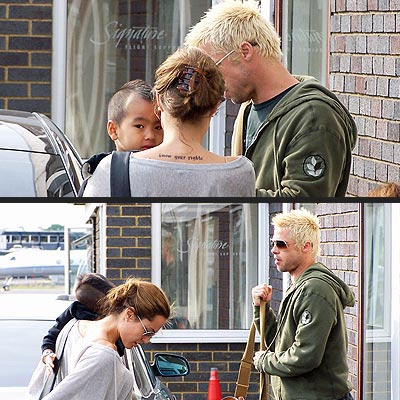 BACK TO WORK photo | Angelina Jolie, Brad Pitt