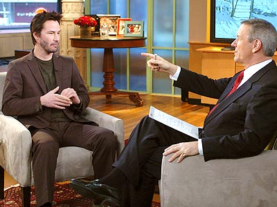 NEW YORK, FEB. 15  photo | Charles Gibson, Keanu Reeves