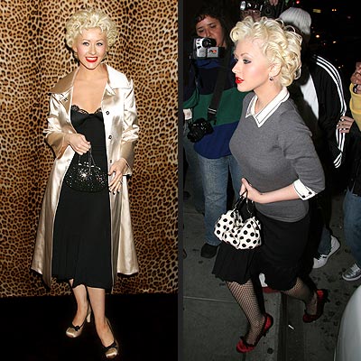  Fashion on Hot Trend  Retro Fashion   Christina Aguilera  1950s   Christina