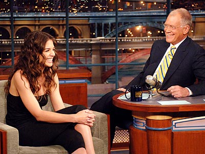 LAUGHING MATTER photo | David Letterman, Katie Holmes