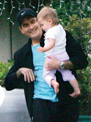 Denise and Charlie Share Daughter
| Charlie Sheen