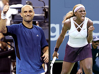 Agassi, Serena: U.S. Open Crowd Pleasers | Andre Agassi, Serena Williams