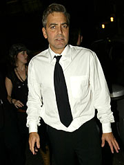 George Clooney in London Dustup