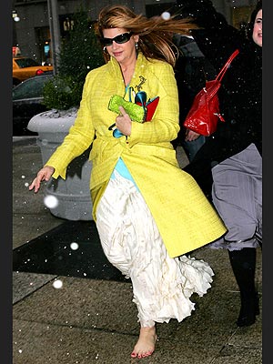 COOLING HER HEELS photo | Kirstie Alley