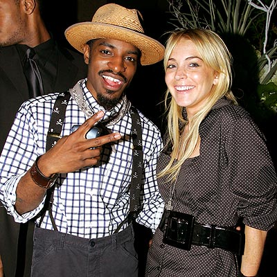 PEACE-FUL PAIR photo | Andre 3000, Lindsay Lohan