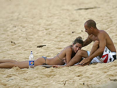 BEACH BABES photo | Gisele Bundchen, Kelly Slater