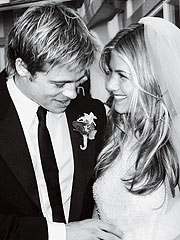 jennifer aniston and brad pitt wedding pictures